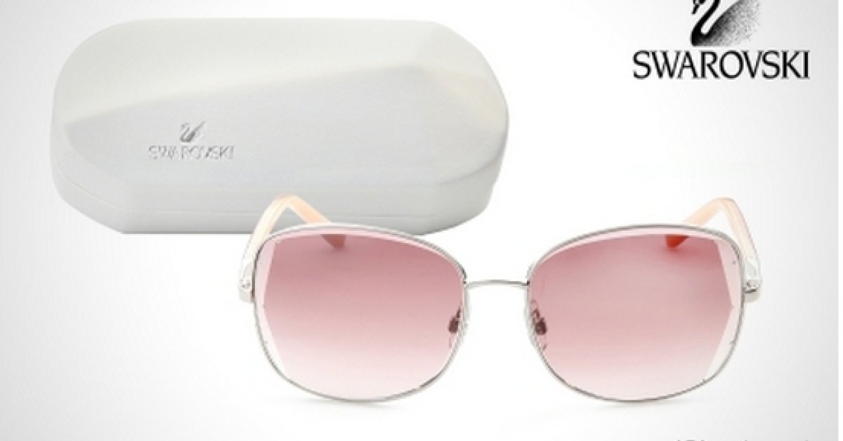 Swarovski női napszemüveg, rózsaszín színben