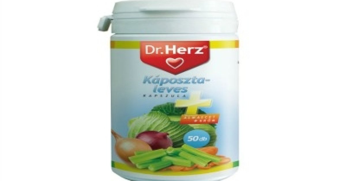 Dr. Herz káposztaleves kapszula+almaecet+króm 50db