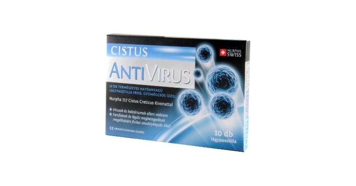 Cistus antivirus lágypasztilla 10x